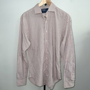 Polo by Ralph Lauren Collared Dress Shirt, 15 1/2-35, collar stain, great cond